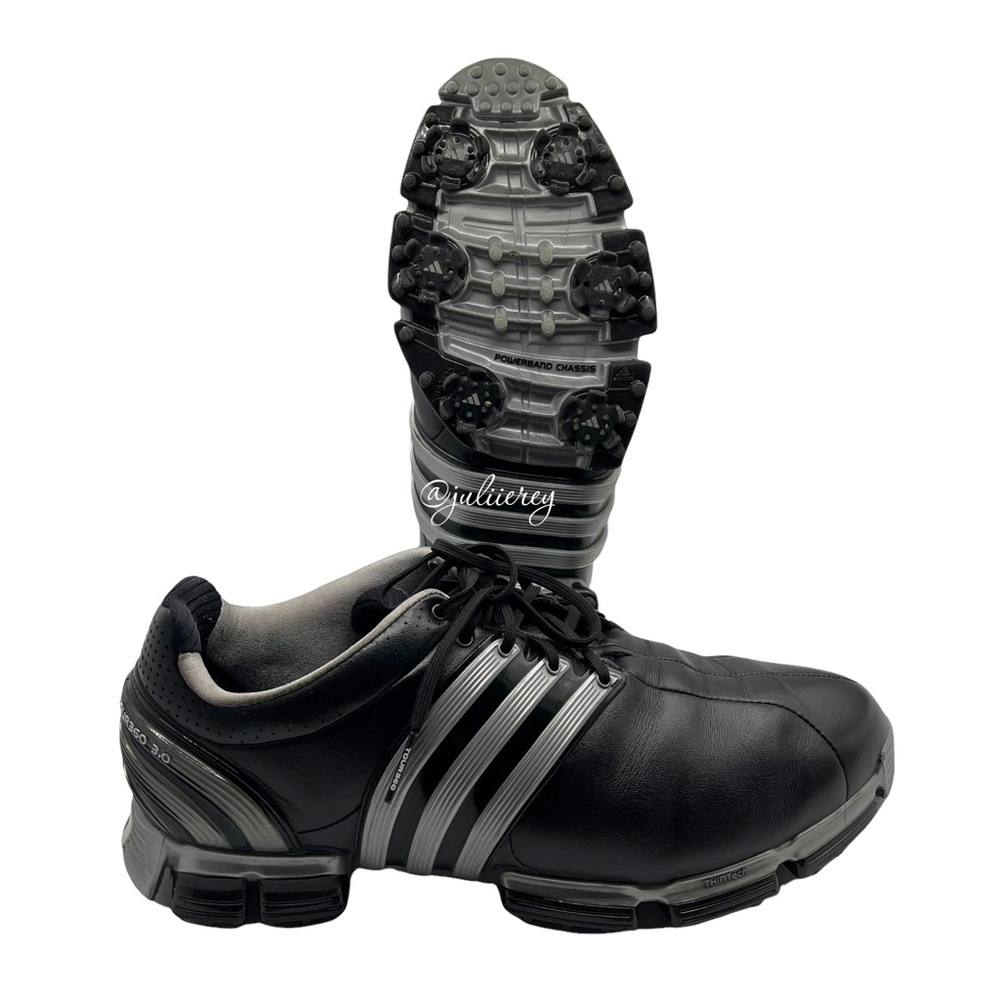 Adidas Tour 360 3.0 Men’s Golf Shoes Size Left: 9.5 Right: 10 Black Leather